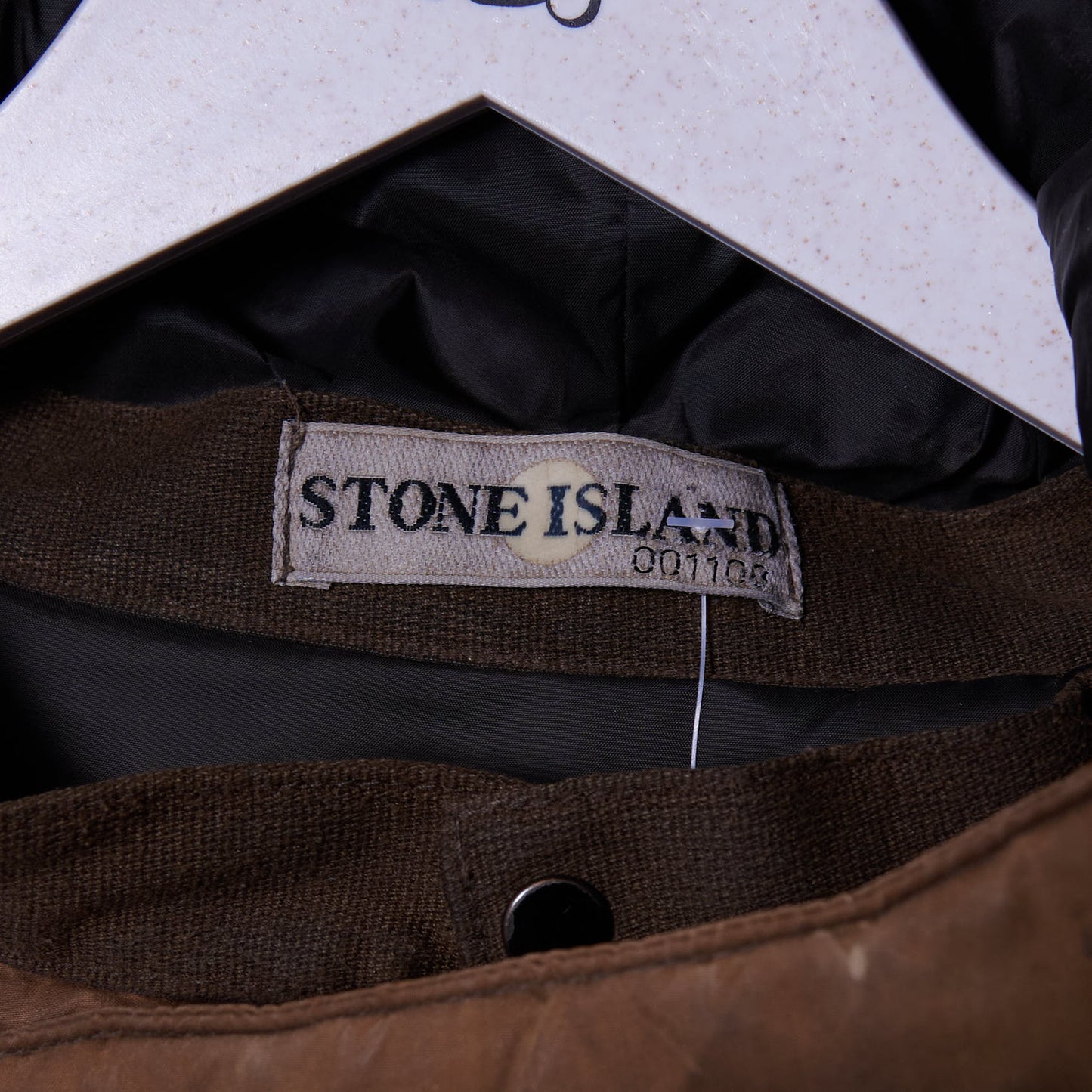 Vintage Stone Island Waxed Cotton Padded Jacket Medium
