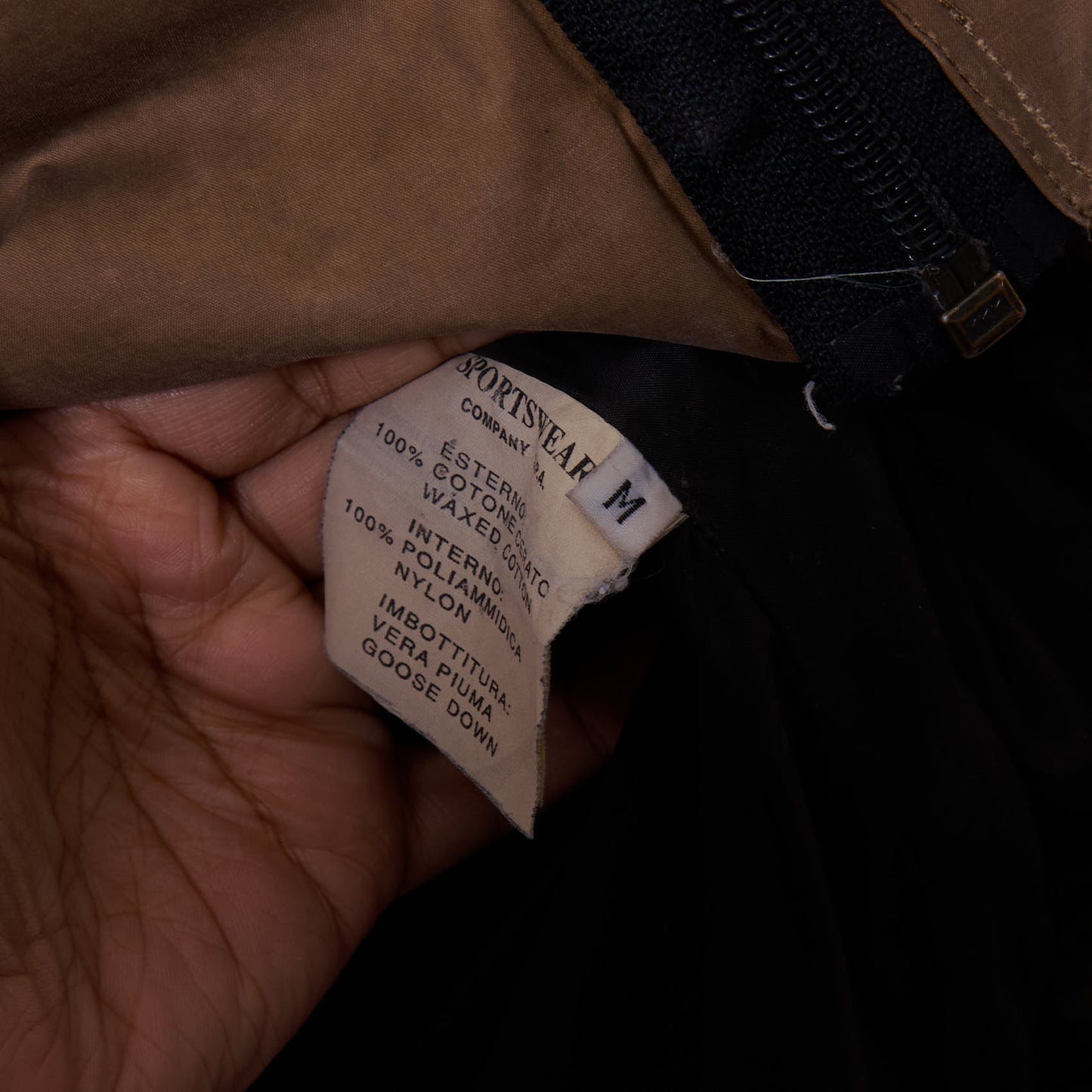 Vintage Stone Island Waxed Cotton Padded Jacket Medium