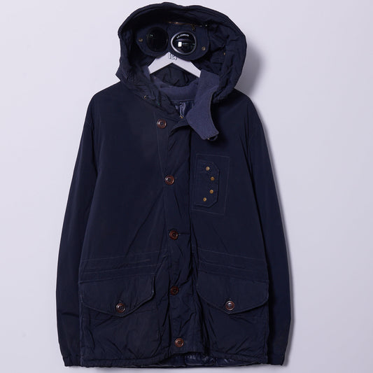 Vintage CP Company AW18 Nycra Down Filled Goggle Jacket XL