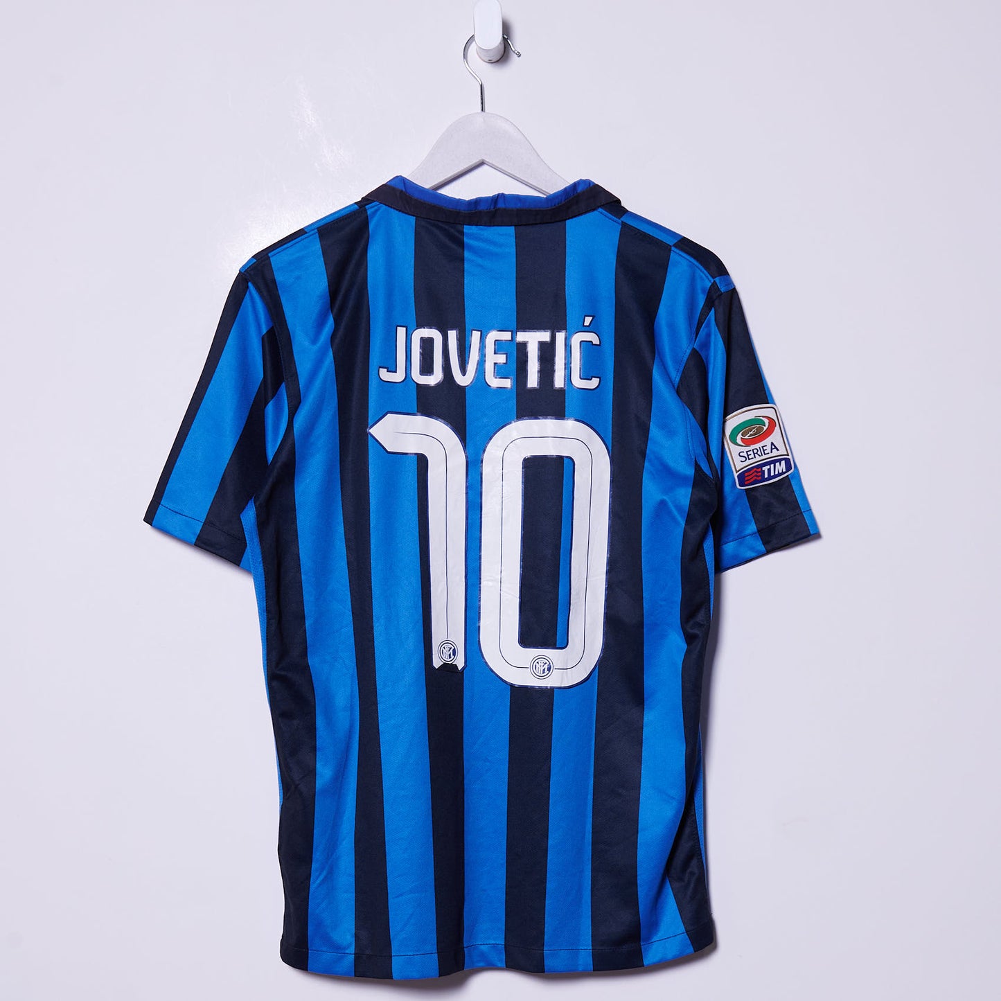 Vintage Inter Milan 2015-2016 Nike Home Shirt #10 Jovetic Medium
