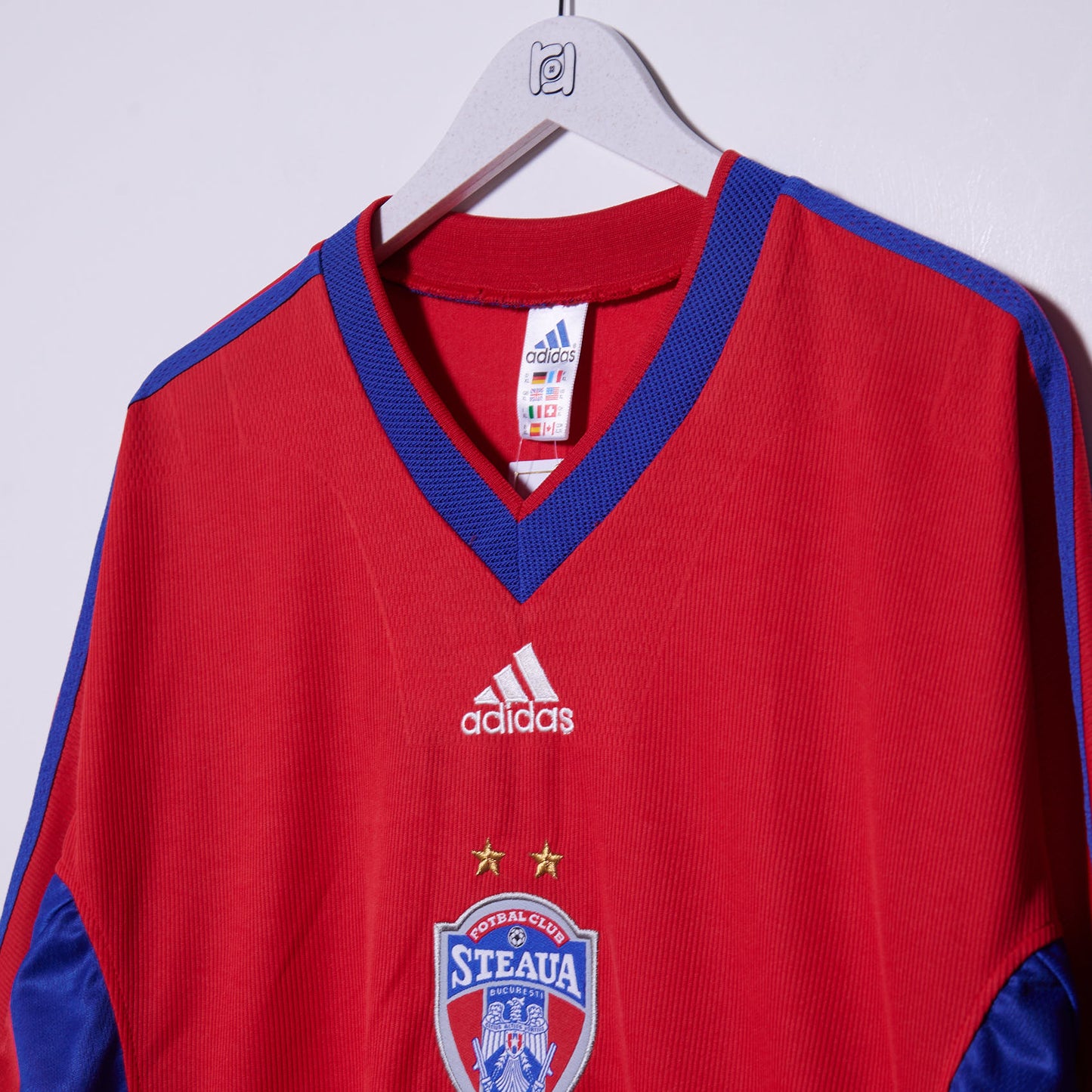 New With Tags Vintage Steaua Bucuresti 1997-1999 Adidas Away Shirt #21 XL