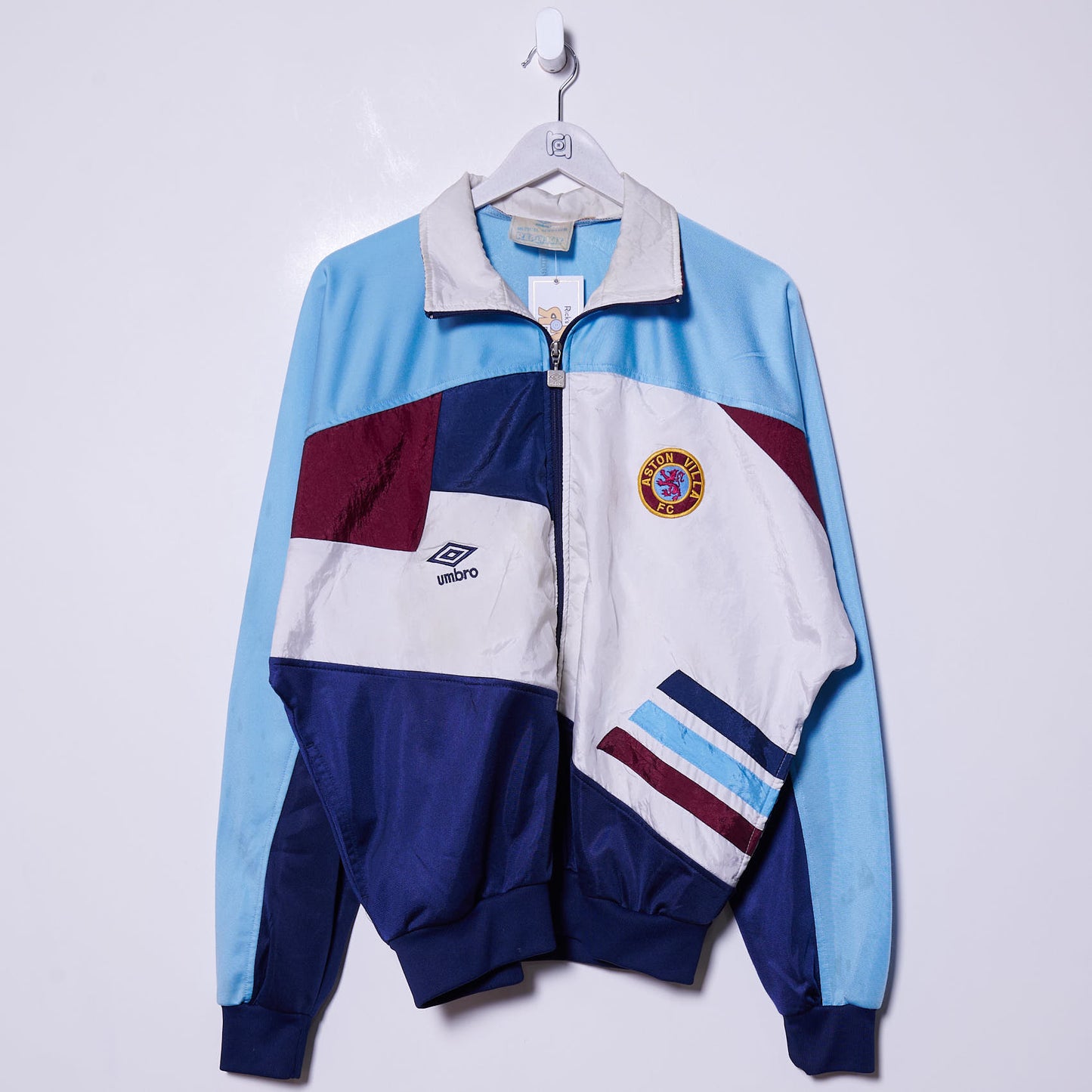 Vintage Aston Villa F.C. 1987-1989 Umbro Track Jacket Medium