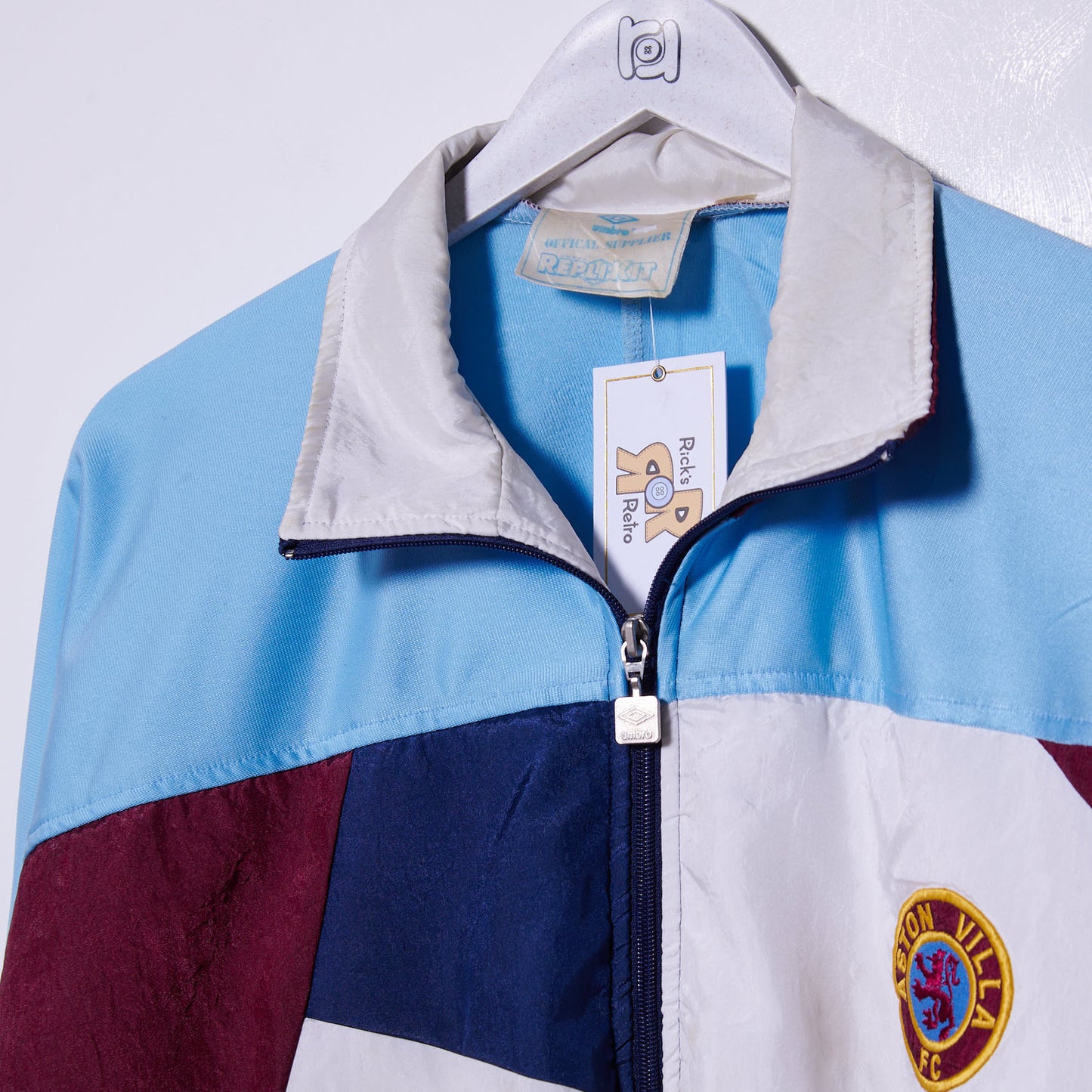 Vintage Aston Villa F.C. 1987-1989 Umbro Track Jacket Medium