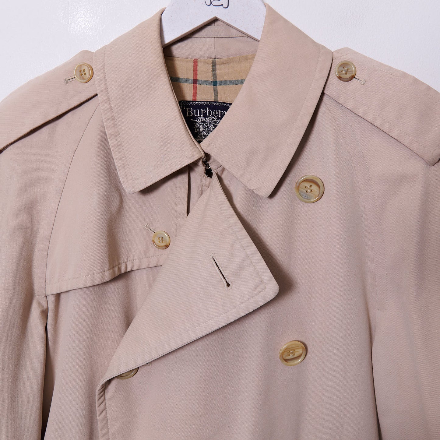 Vintage 90s Burberry Trench Coat Burberrys Medium
