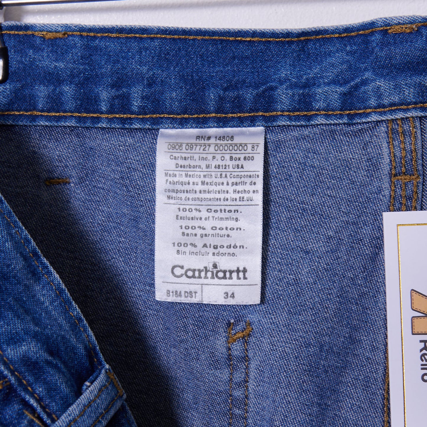 Vintage Carhartt Denim Carpernter Jorts 34W