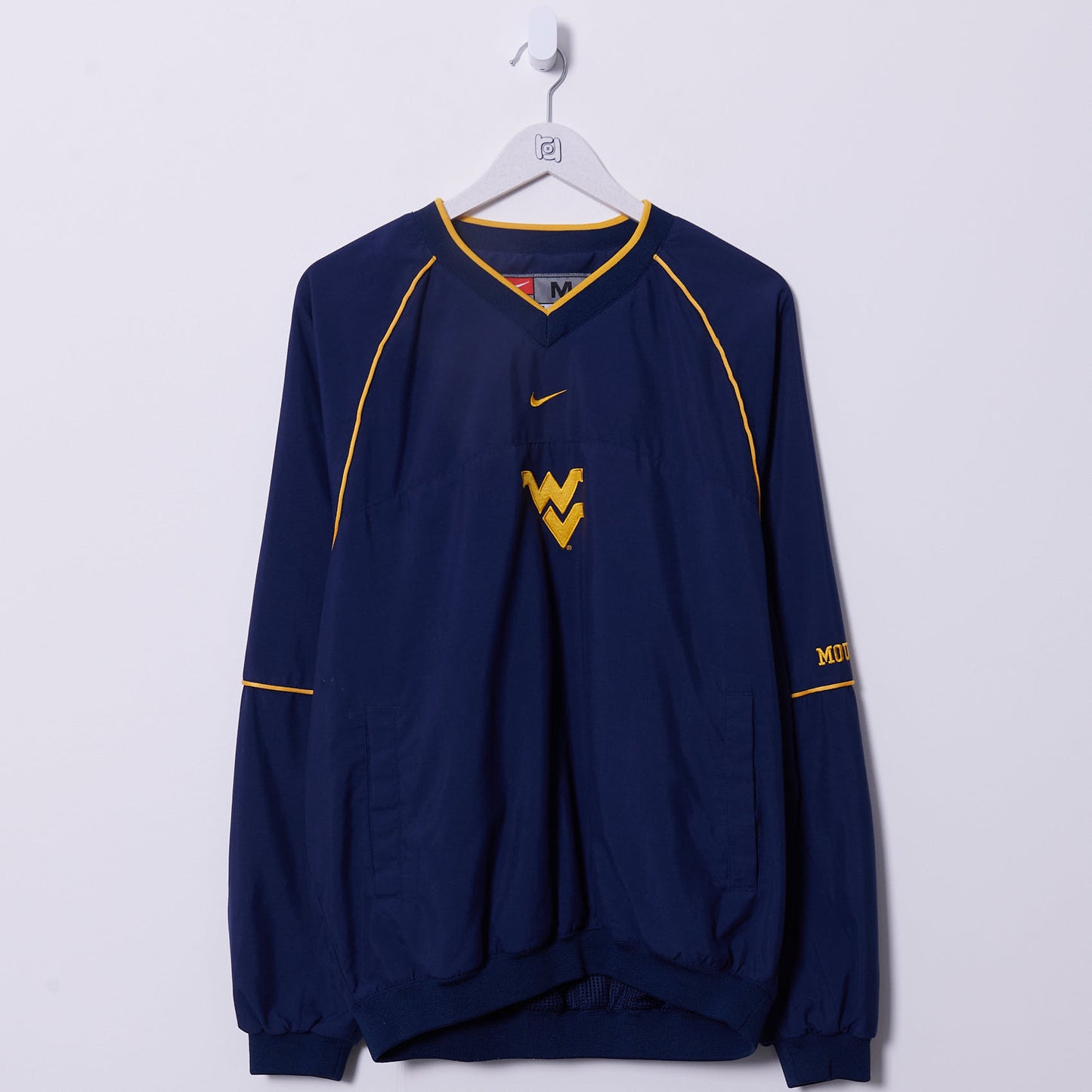 Vintage West Virginia Mountaineers Nike Windbreaker Sweatshirt Large