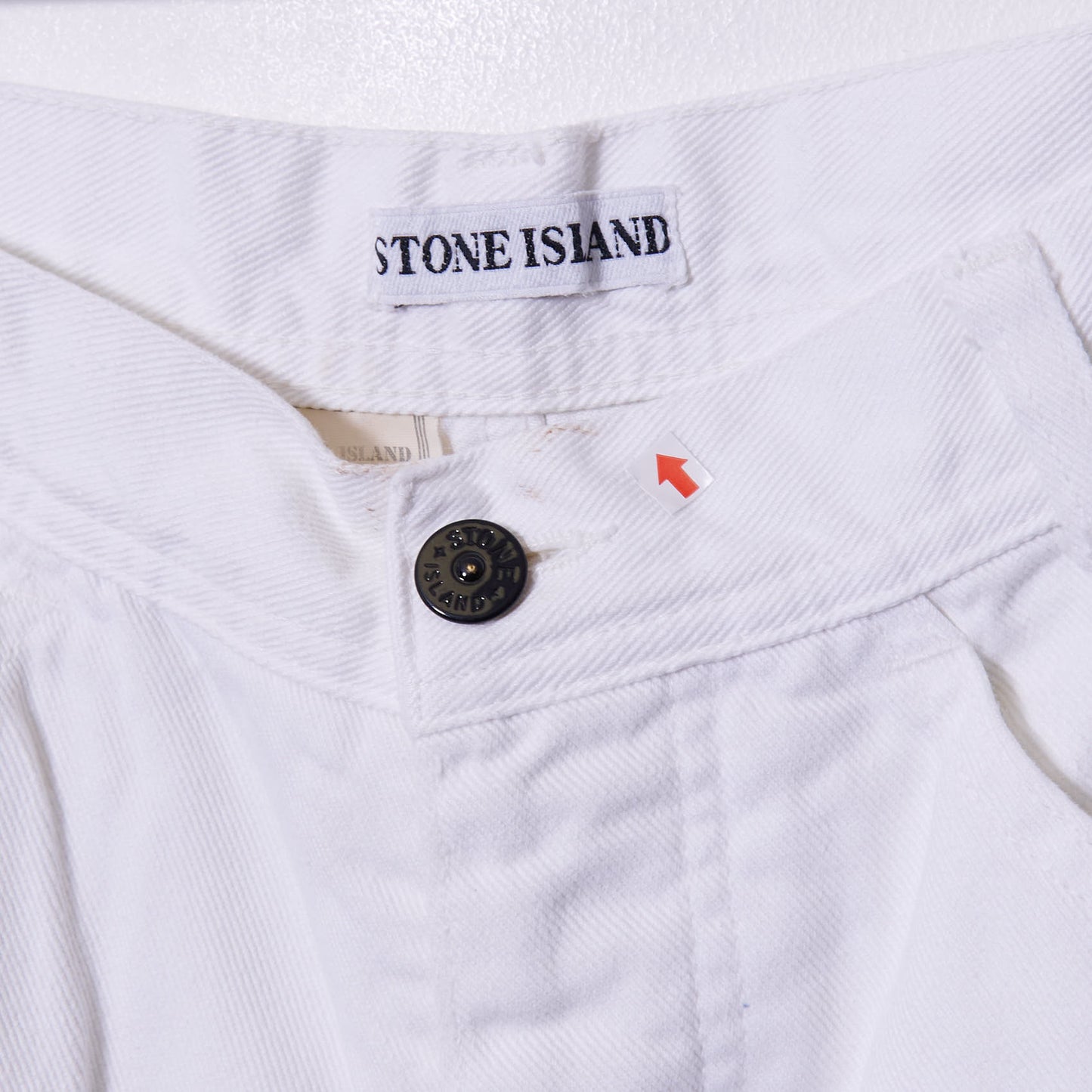 Vintage Stone Island 90s Green Edge Patch Jeans 30W x 28L