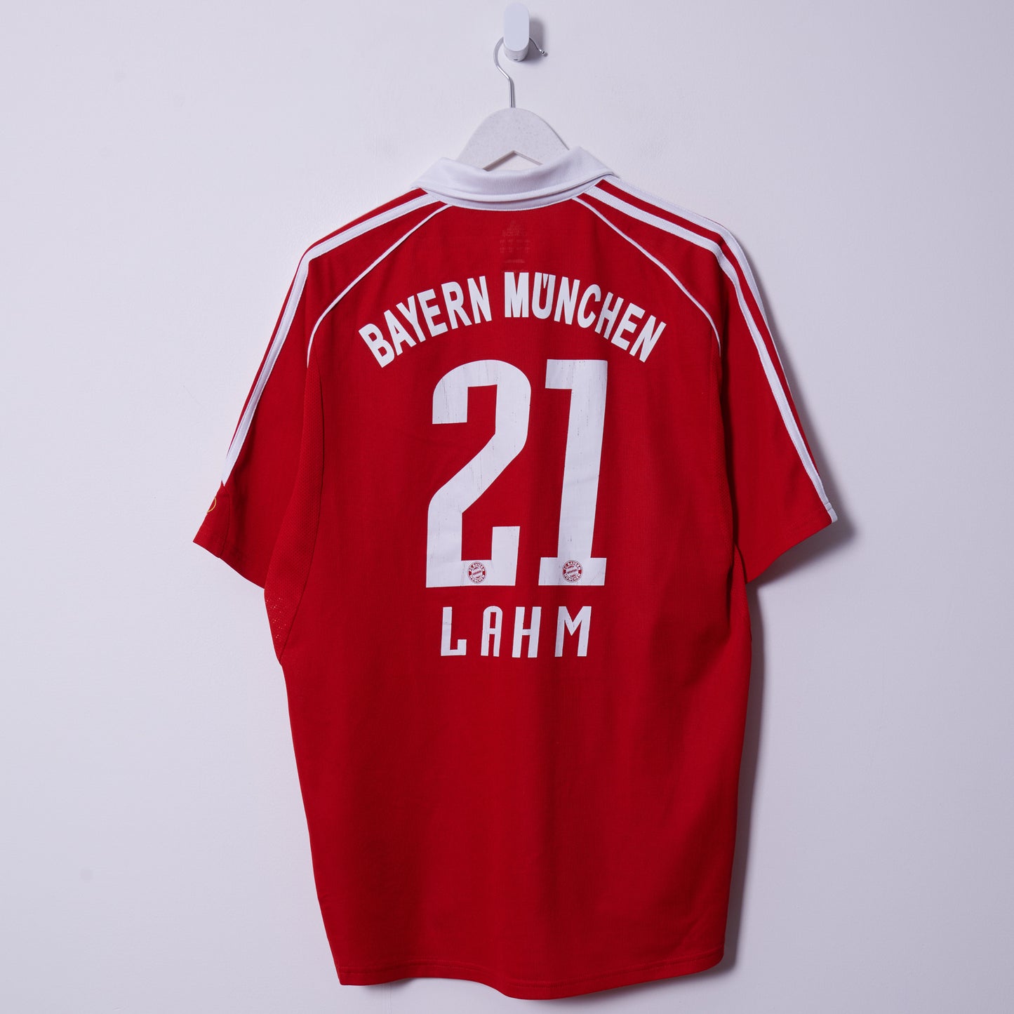 Vintage Bayern Munich 2005-06 Adidas Home Shirt #21 Large Lahm