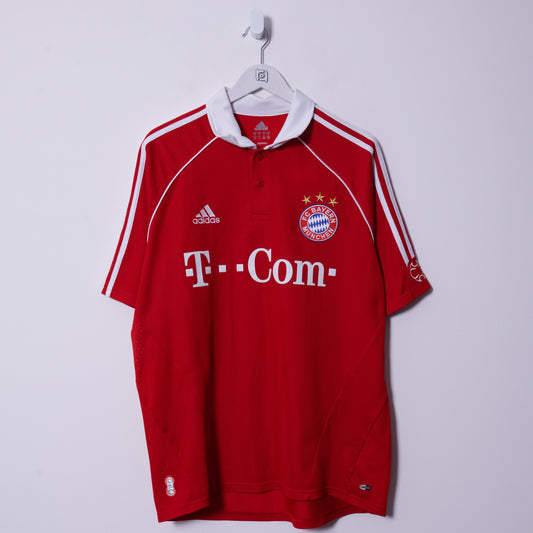 Vintage Bayern Munich 2005-06 Adidas Home Shirt #21 Large Lahm
