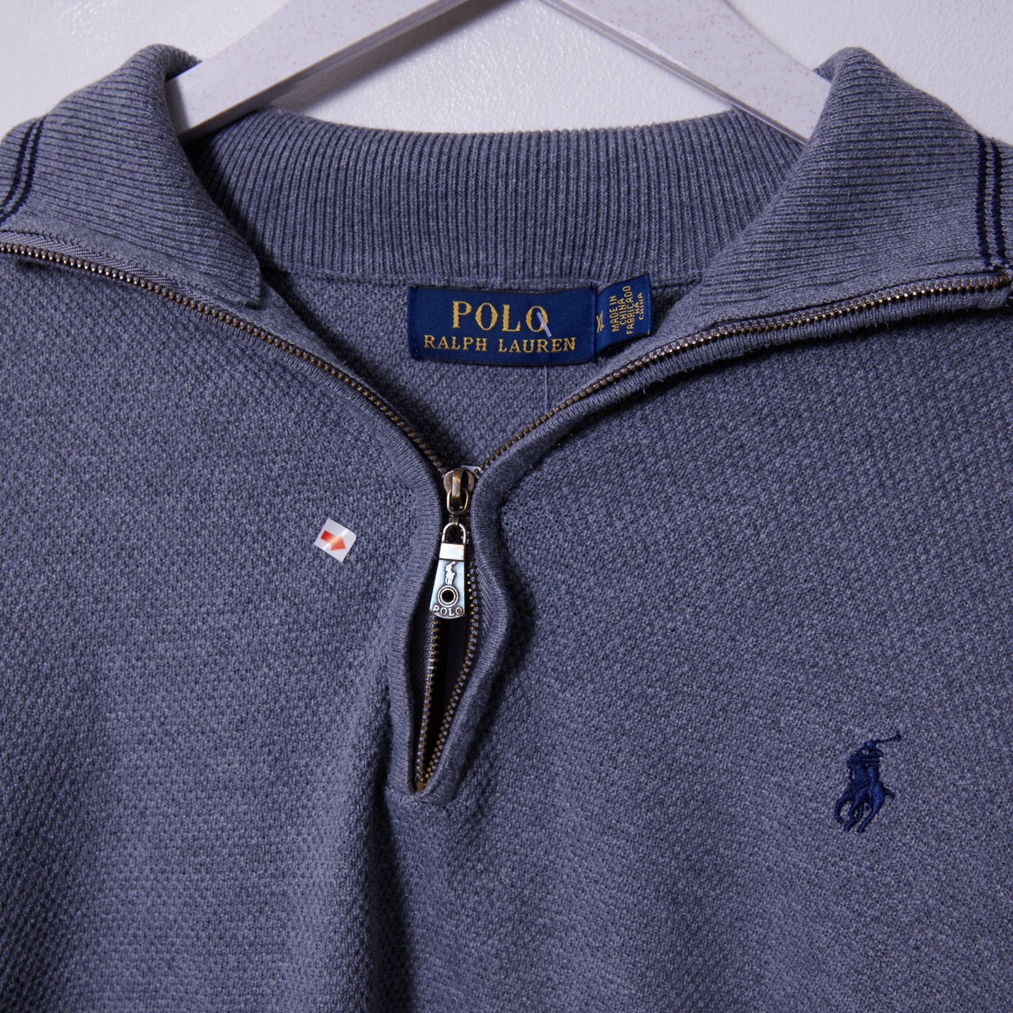 Vintage Ralph Lauren Quarter Zip Sweatshirt XXL (Broken Zip)