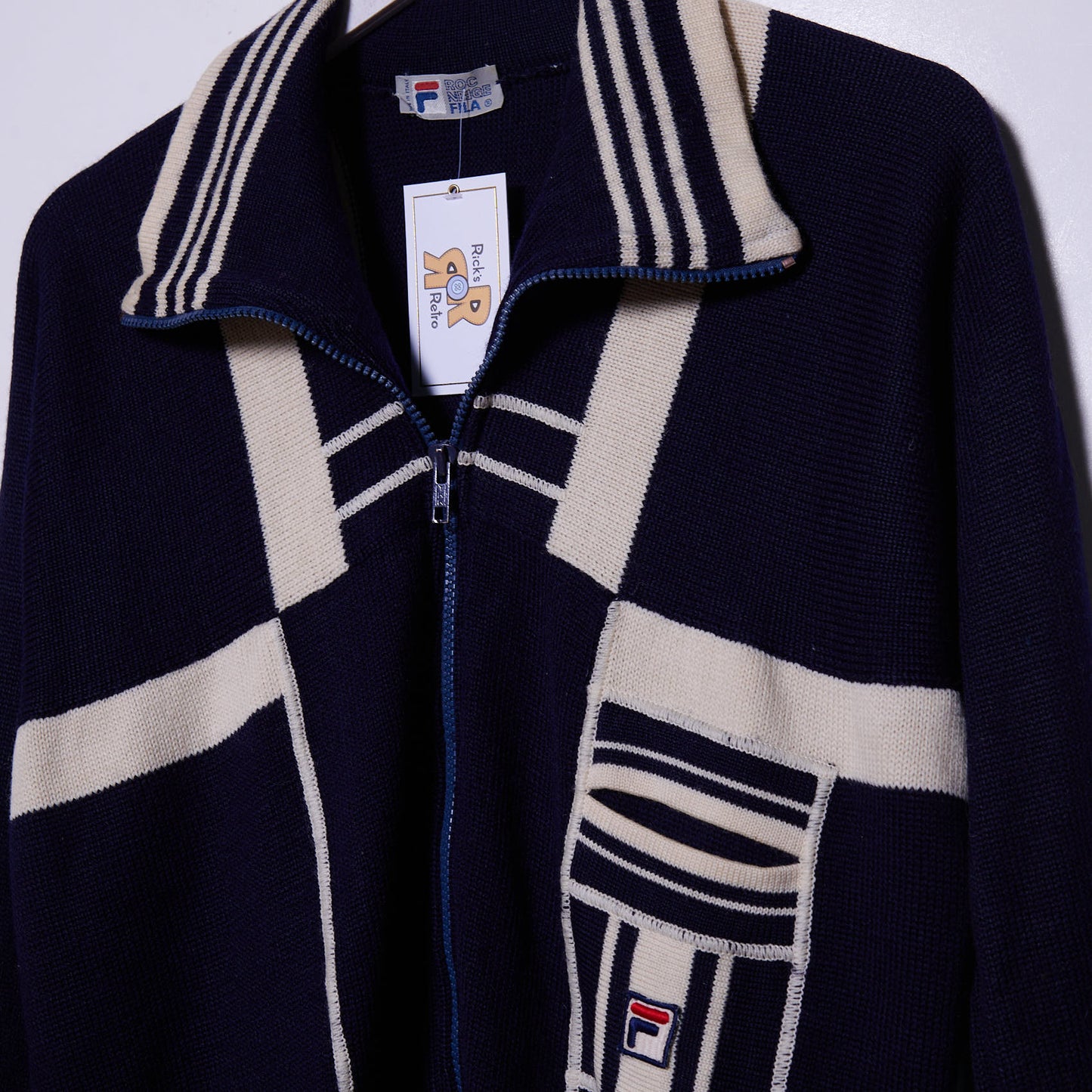 Vintage Fila 3/4 Zip 80s Sweatshirt Medium