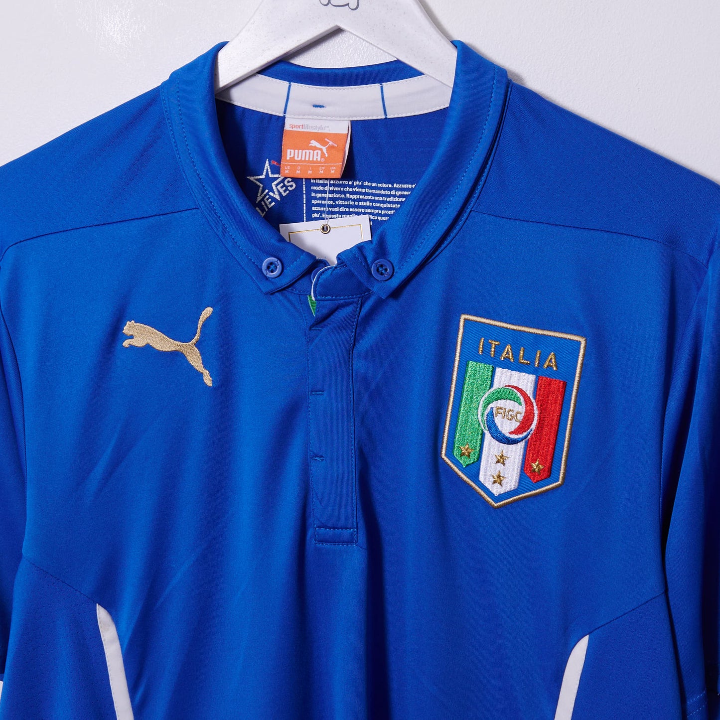 Vintage Italy 2014-2015 Puma Home Shirt Medium