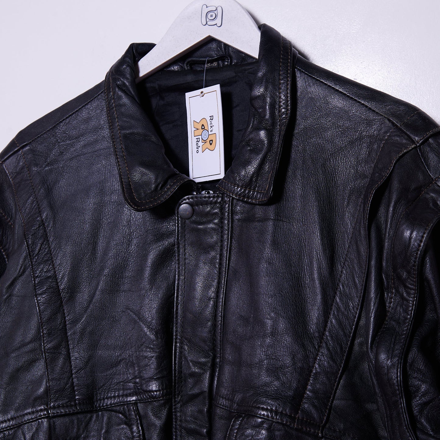 Vintage 90s Italian Leather Jacket Medium