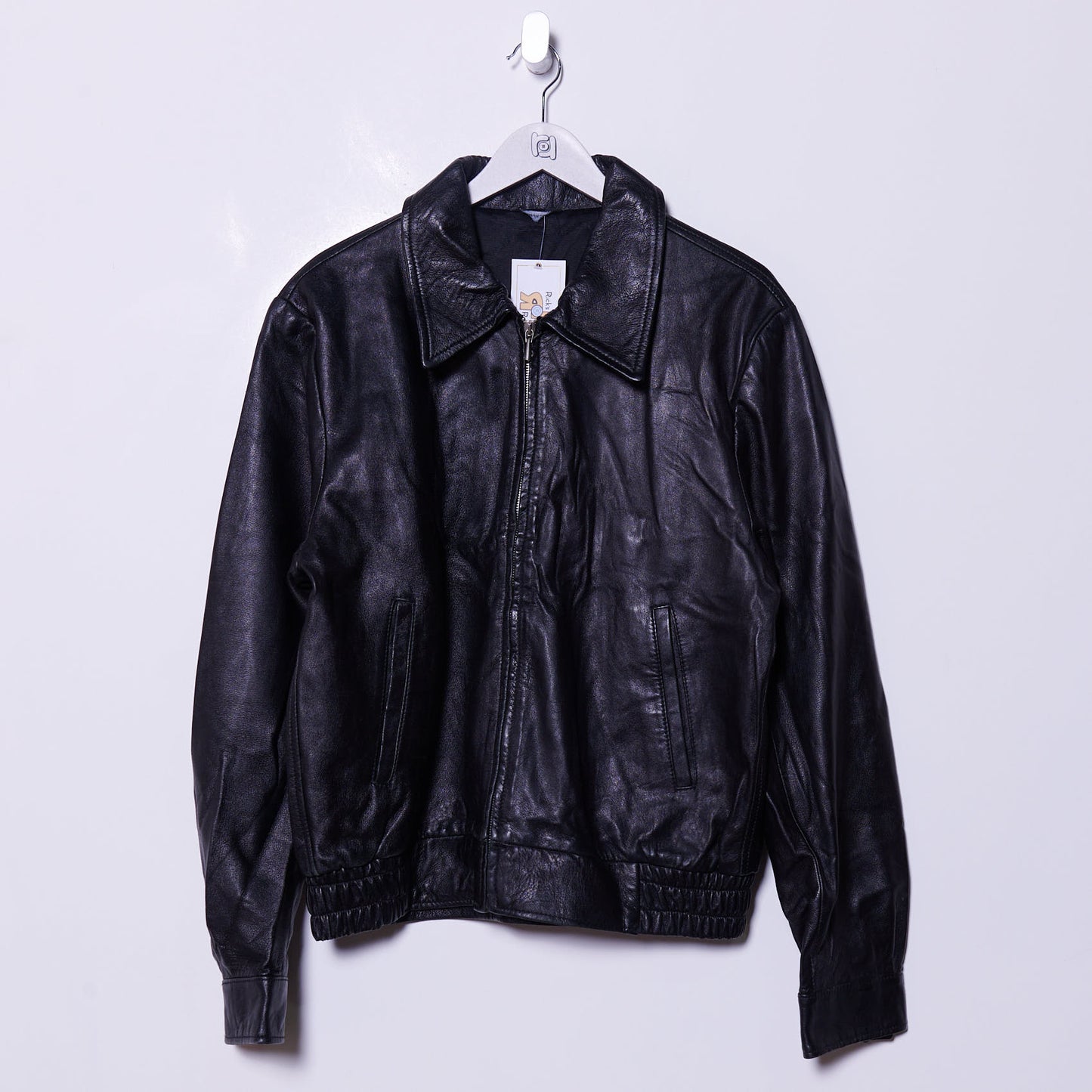 Vintage 90s Italian Leather Jacket Medium