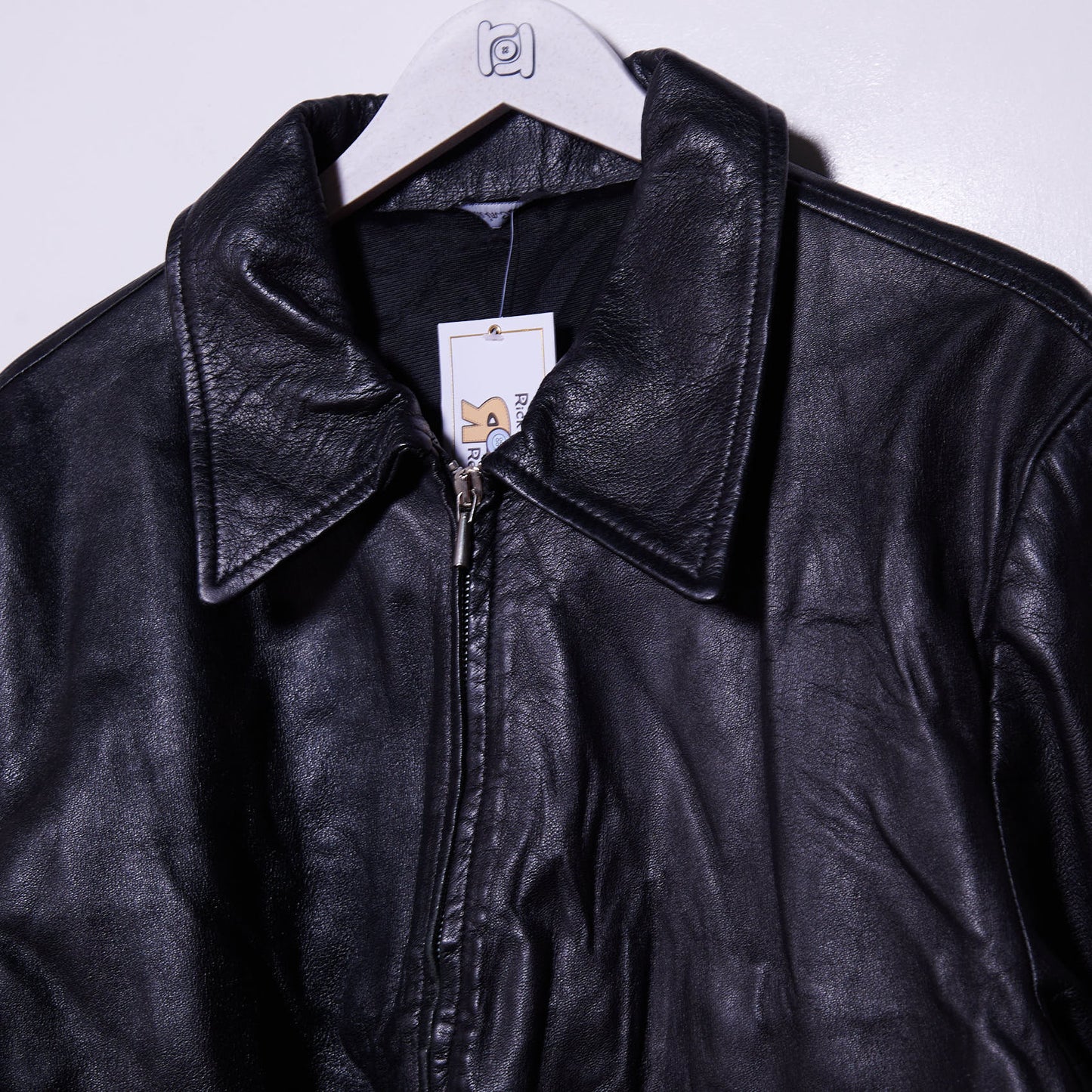 Vintage 90s Italian Leather Jacket Medium