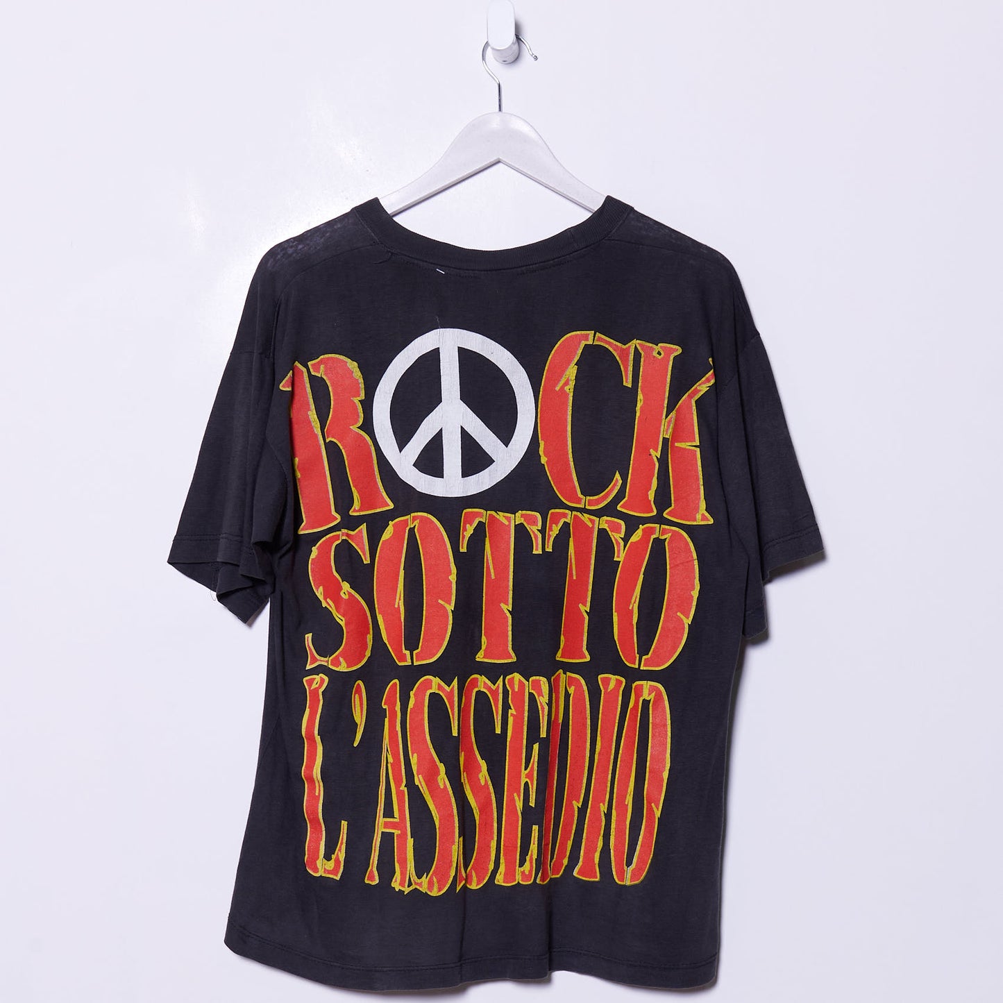 Vintage Vasco Rossi 90s Single Sticth Italian Band T-Shirt Medium