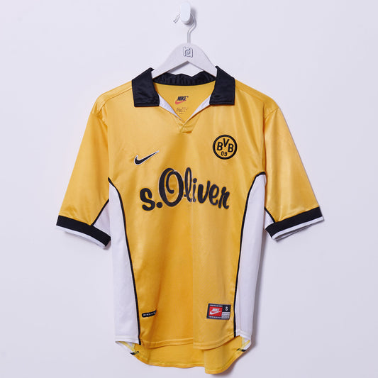 Vintage Borussia Dortmund 1998-2000 Nike Home Shirt Small