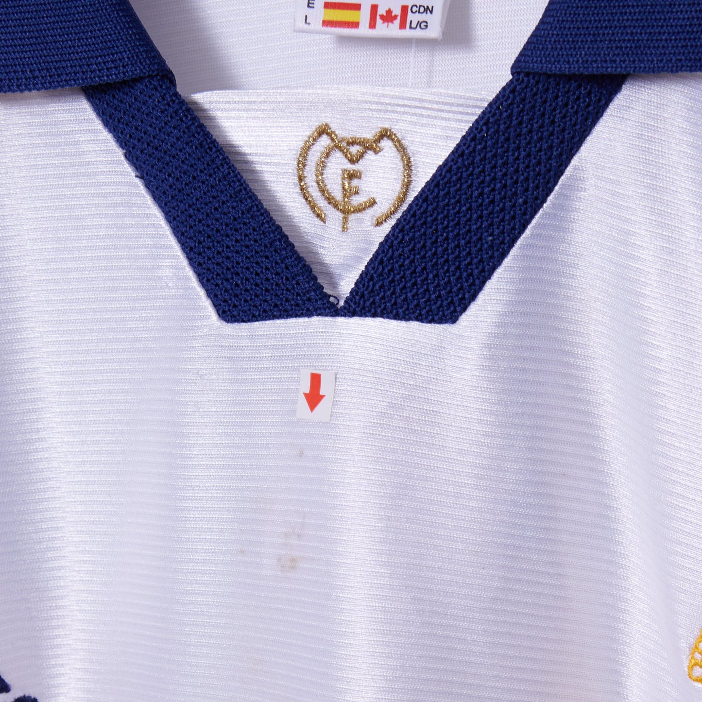 Vintage Real Madrid 1998-2000 Adidas Home Shirt #9 Morientes XL