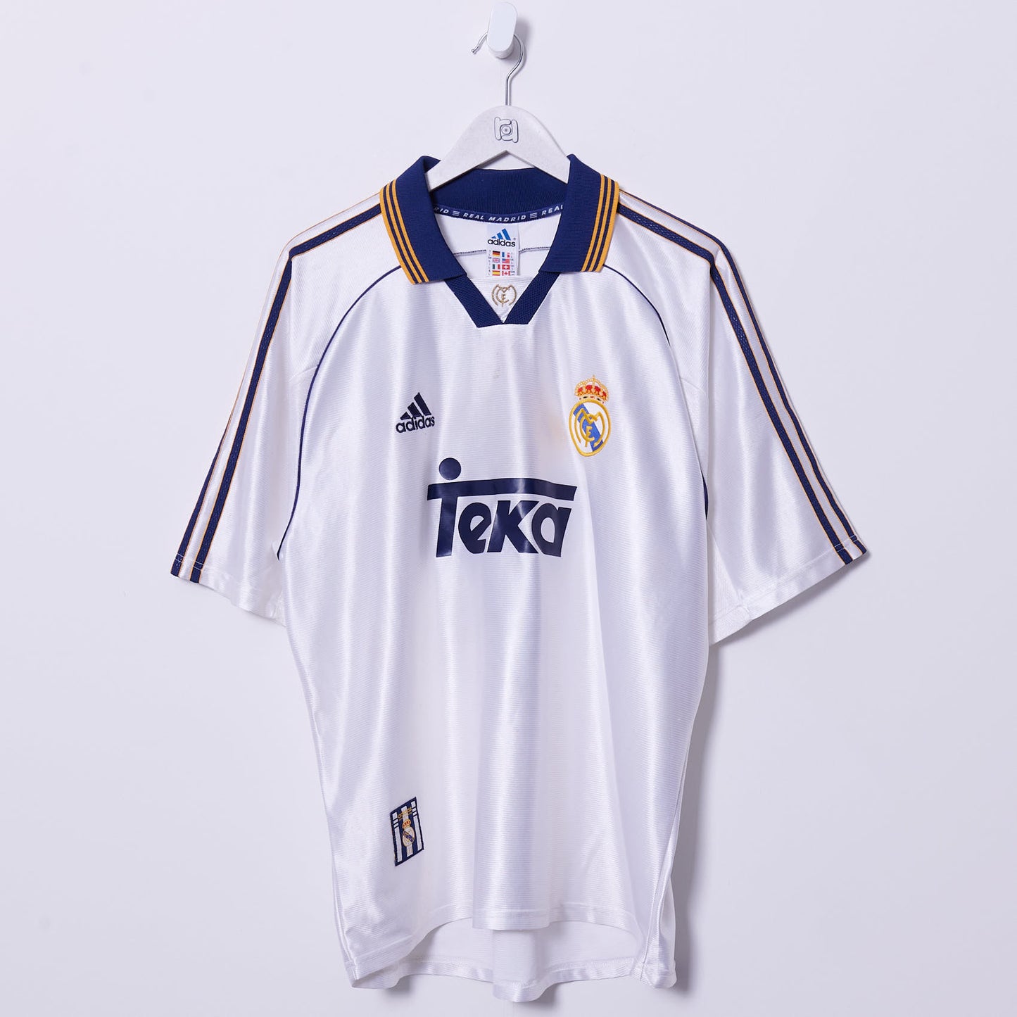 Vintage Real Madrid 1998-2000 Adidas Home Shirt #9 Morientes XL