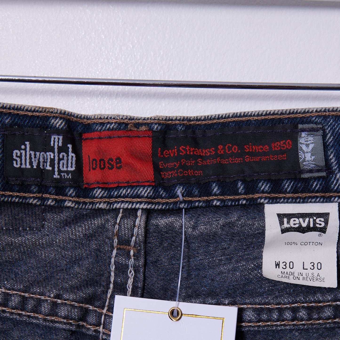 Vintage Levis Silvertab Baggy Denim Jorts 30W